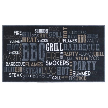 Grillimatto Barbeque musta, 67x120 cm