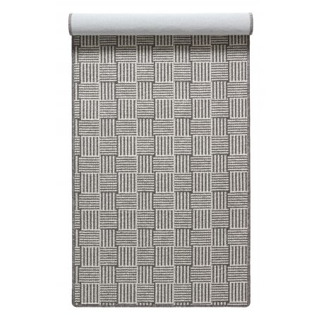 Novo harmaa 80 cm leveä, käytävämatto rullasta leikattuna ja kantattuna