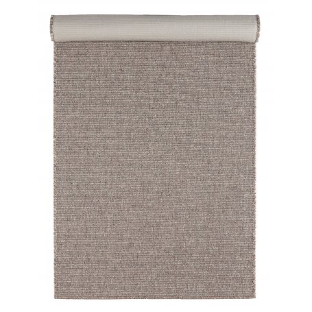 Lungo ruskea 80 cm leveä käytävämatto rullasta leikattuna ja kantattuna