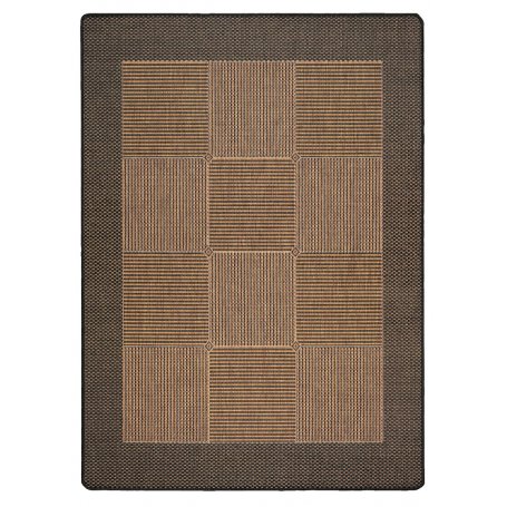 Brick käytävämatto tumma, litteäksi kudottu, kumipohja