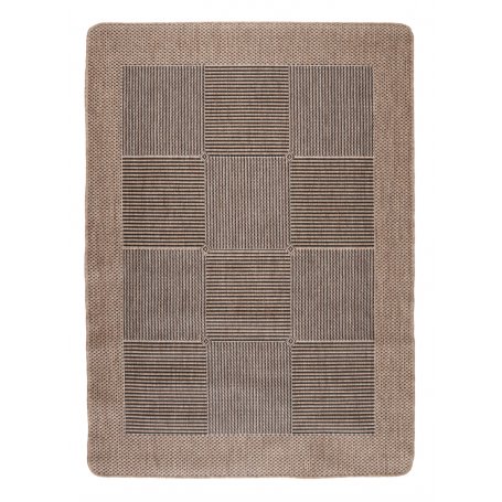 Brick käytävämatto ruskea, litteäksi kudottu, kumipohja