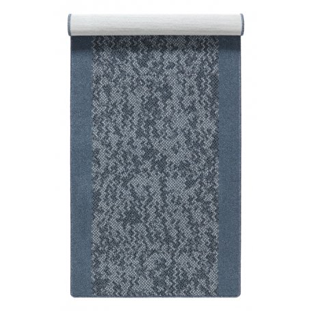 Dante blå 80 cm leveä, sininen käytävämatto rullasta leikattuna ja kantattuna