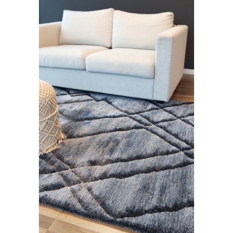 Lindi sininen, pehmeä design matto