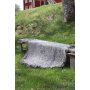 Slite silver, pyöreä villamatto