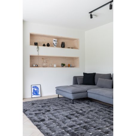 Graz musta pehmeä sisustusmatto