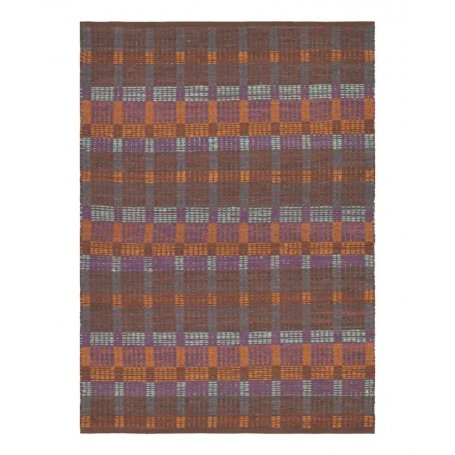 Iris kierrätyspuuvilla räsymatto ruskea