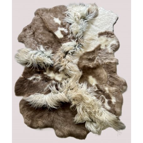 Icelandic lampaantalja matto, Light Cold brown, pitkä karva