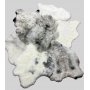 Icelandic lampaantalja matto, White Grey, pitkä karva