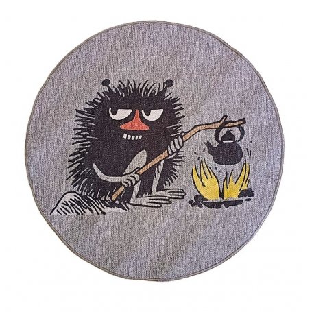 Muumi matto, "Haisuli nuotiolla" harmaa