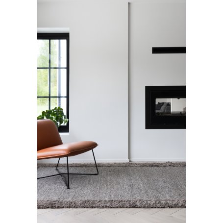 Ramen grå, paksu ja pehmeä villamatto