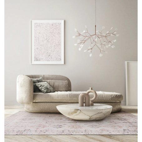 Helppohoitoinen Aman beige matto - Easy Clean sisustusmatto